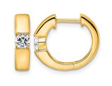 1/3 Carat (ctw VS2-SI1, D-E-F) Lab Grown Diamond Hoop Earrings in 14K Yellow  Gold